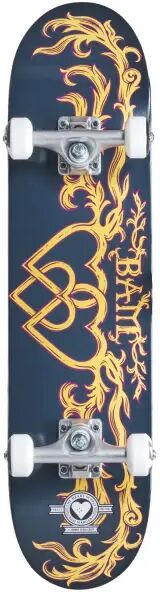 Skateboard Komplettboard Heart Supply Bam Margera Bamly (8" - Blau)