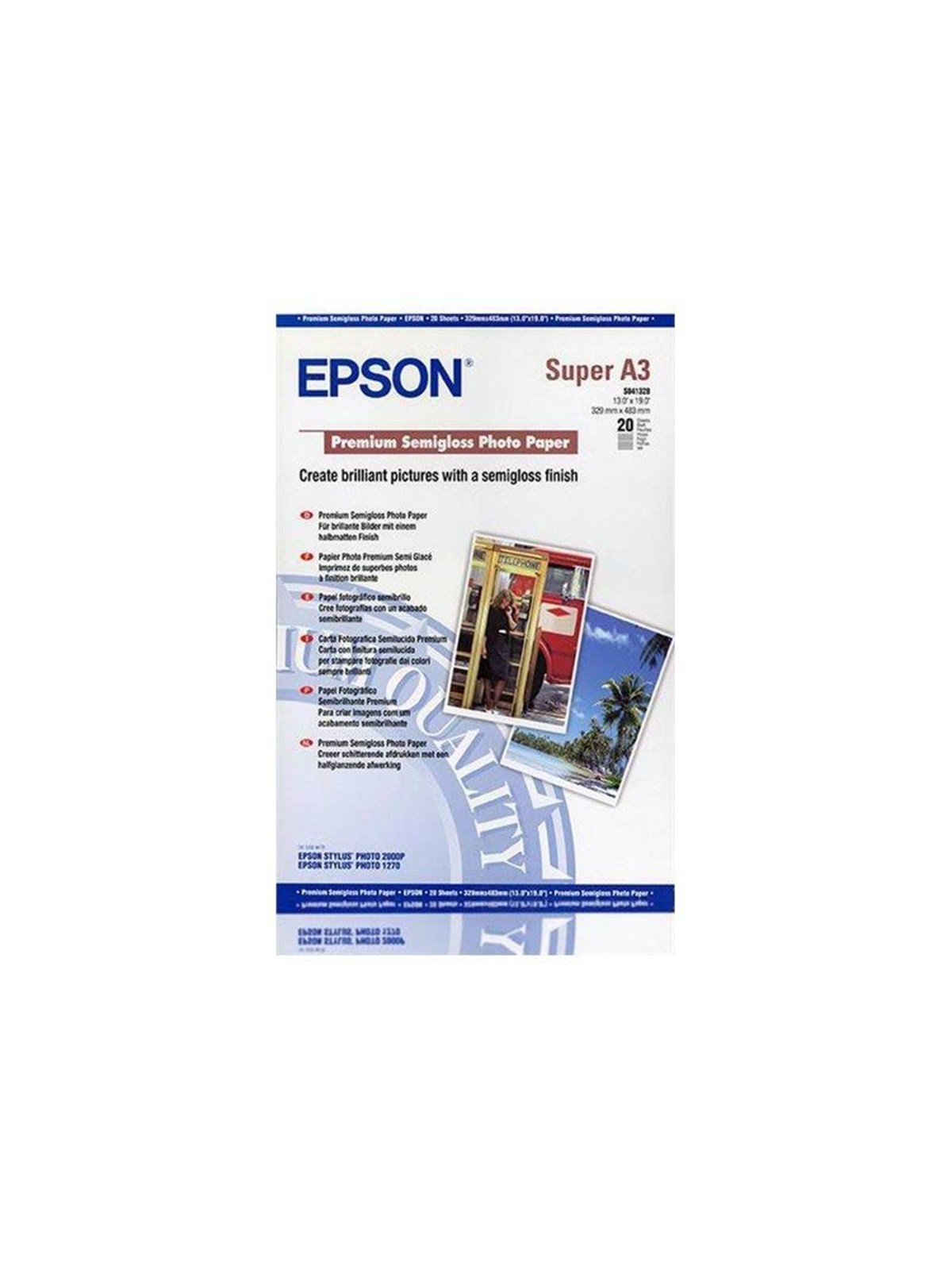 Epson Premium Semigloss Photo Paper