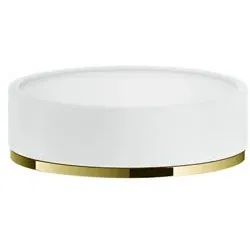 Gessi Inciso Standseifenablage weiß matt, 58525246, Farbe: Gold PVD