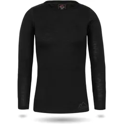 Normani, Damen, Funktionsshirt, Damen Merino Langarm-Shirt Mandurah (M), Schwarz, M
