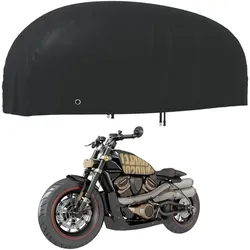vidaXL, Fahrzeugabdeckung, Motorrad-Abdeckungen 2 Stk. 295x110x140 cm 210D