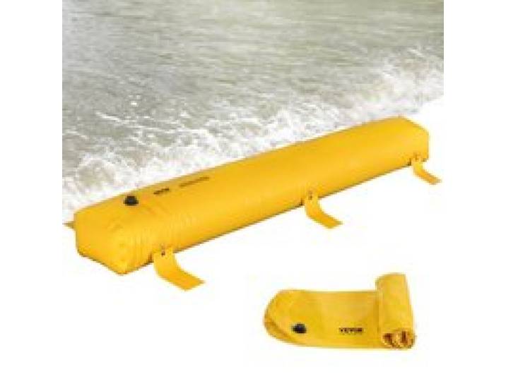 VEVOR Flutbeutel, Wiederverwendbare PVC-Wasserableitungsrohre, leicht, mit ausgezeichneter wasserdichter Wirkung, verwendet für Türen, Garagen, Gelb