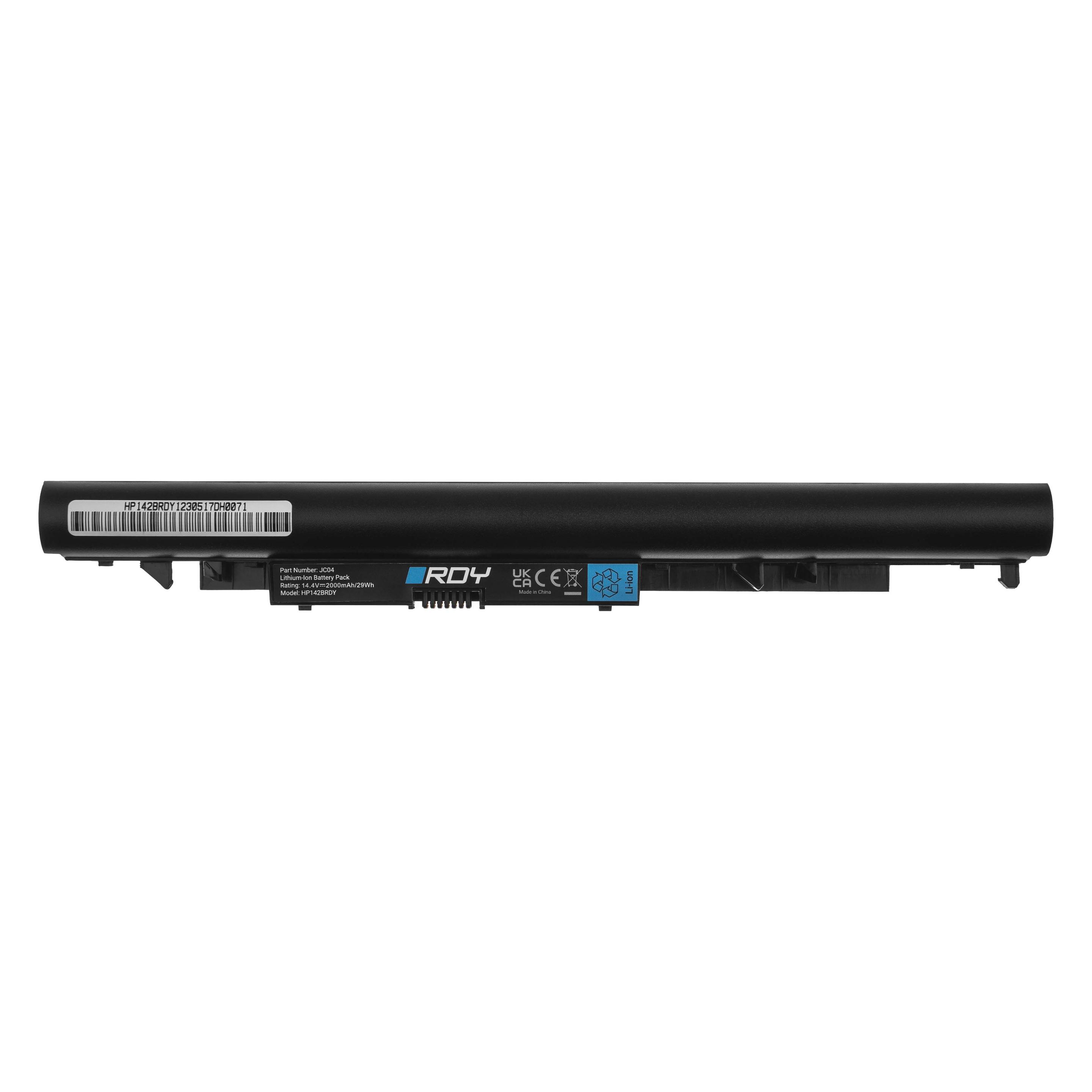 GreenCell RDY Laptop Akku JC04 919701-850 für HP 240 G6 245 246 G6 G6 250 G6 255 G6 etc (4 Zellen, 2000 mAh) (HP142BRDY)