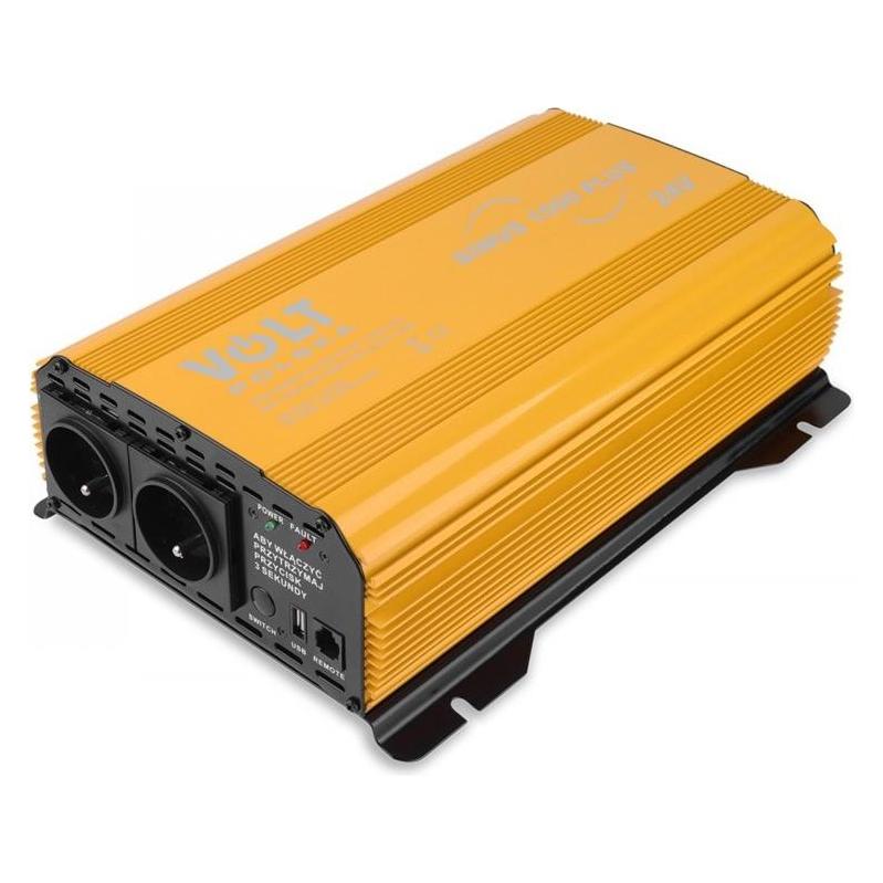 No Name Spannungswandler SINUS PLUS 1500 24/230V (1000/1500W) + FERNBEDIENUNG (3SIR150024)