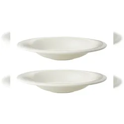 Maastricht Porselein Maastricht Porzellan tiefes Coupe-Bord Lux 29 cm Offwhite Porzellan 2 Stück