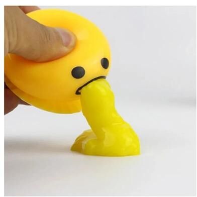 JoyToys Funny Vomit Stress Toy Smiley Egg Yolk Prank Toy Squeeze Fidget Gift Funny Vomit Stress Toy Smiley Egg Yolk Prank Toy Squeeze Fidget Gift