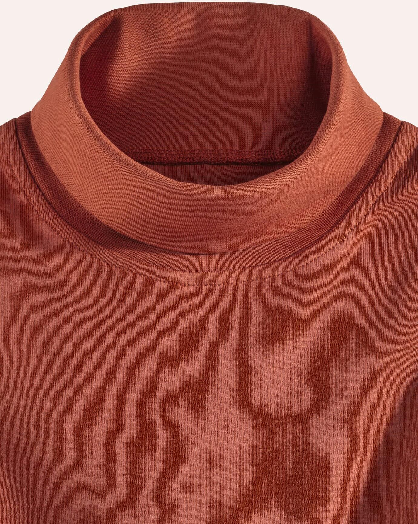 Walbusch Rollkragen-Shirt, , Farbe Orange, 56, supergekämmte Baumwolle besonders formstabil Herren