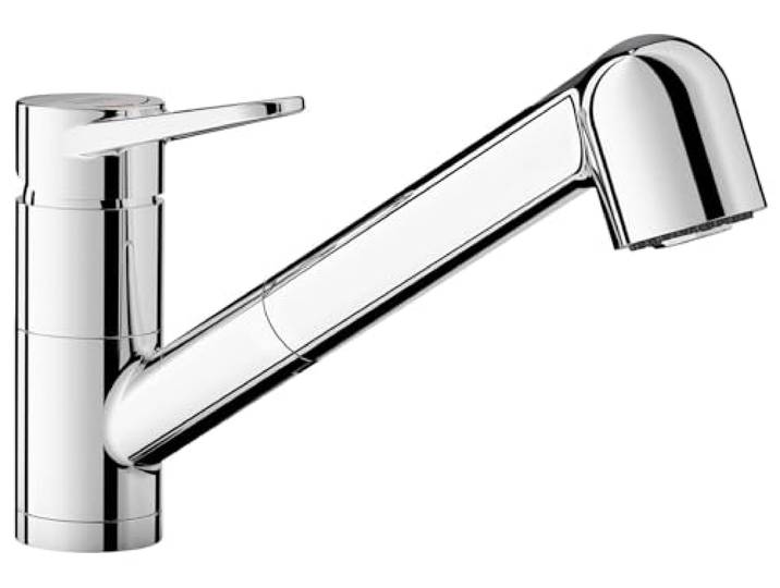 BLANCO WEGA-S-F II Küchenarmatur in chrom Mit herausziehbarem Schlauch