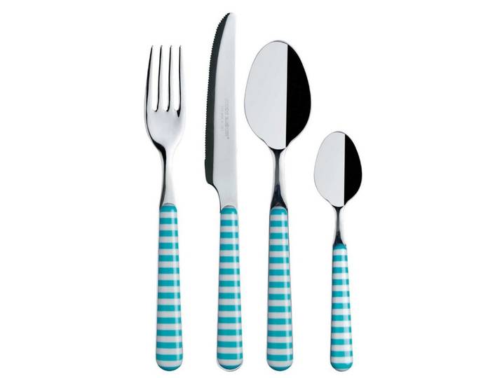 Marine Business Besteck-Set Besteck Set 24 teilig, Edelstahl, Acqua, Edelstahl