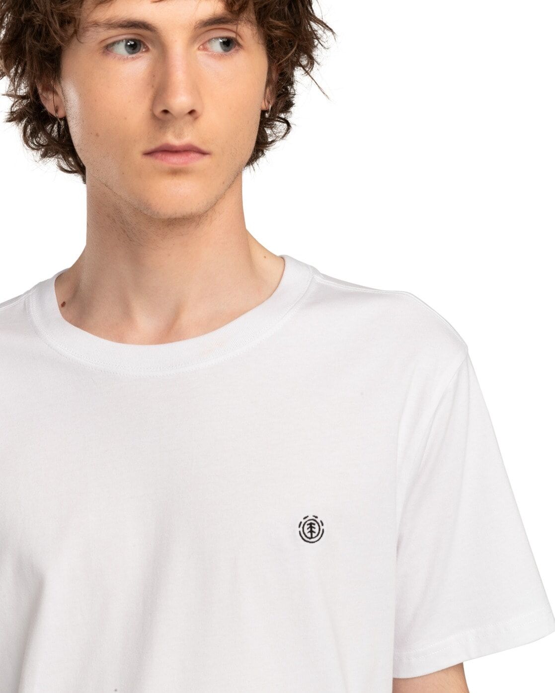 Sporttop ELEMENT "Icon Embroidery", Herren, Gr. M, weiss (optic weiß), Obermaterial: 100% Baumwolle., Tops Sporttop optic weiß M