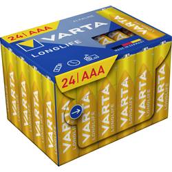 Varta VARTA Longlife AAA Cube Pack24 Micro (AAA)-Batterie Alkali-Mangan 1.5 V 24 St. 4103301134