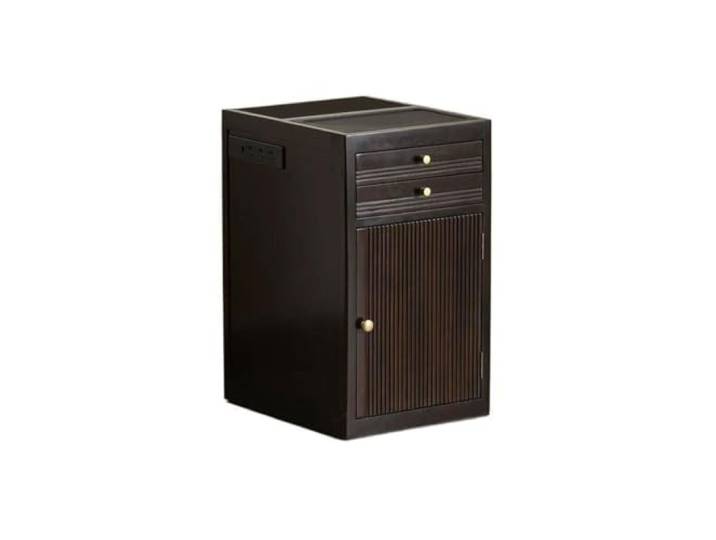 FZL02068LM Heim Sofa-Seitenschrank aus Holz mit Zwei Schubladen und Rollen