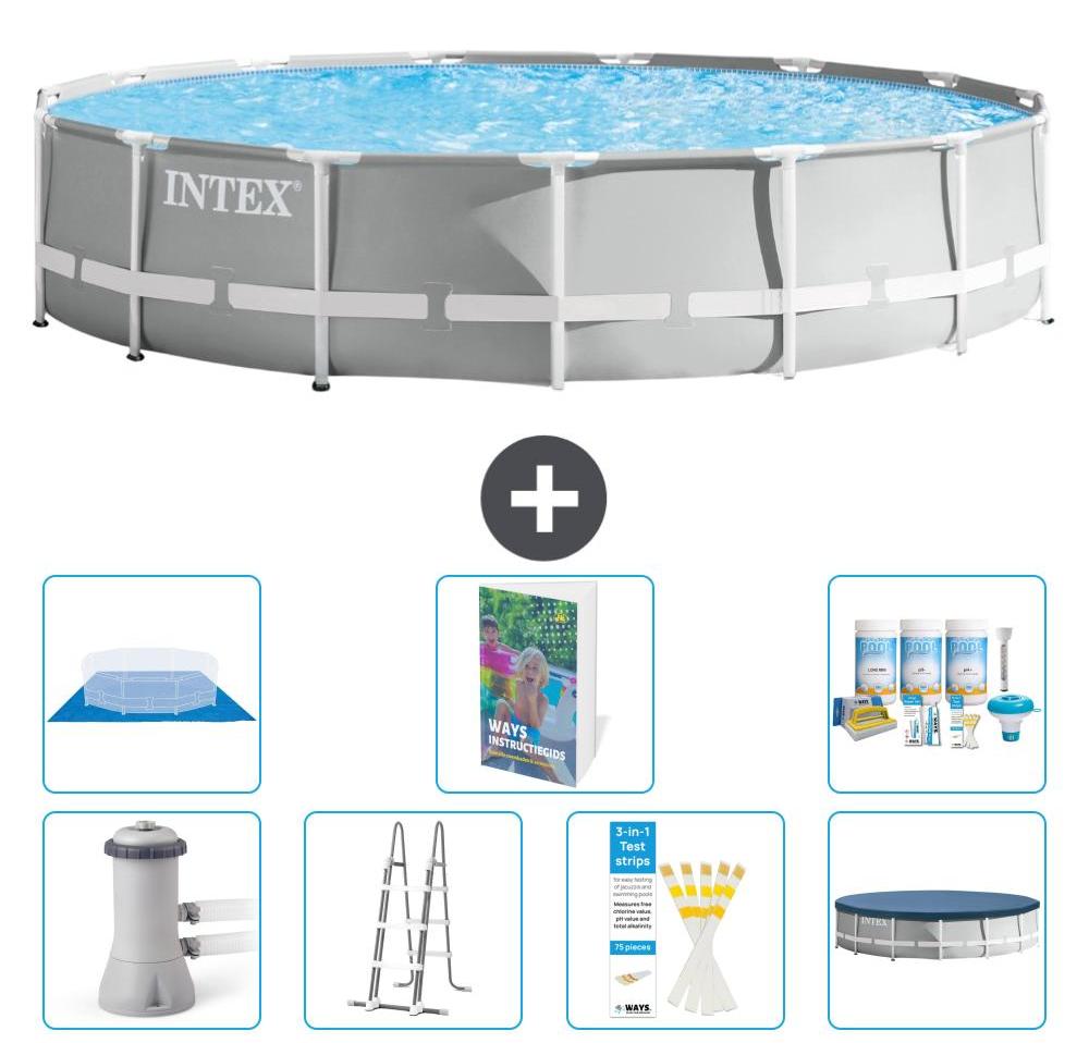 Prism Frame Pool Rund - 457x107 cm - 6-teilig S599