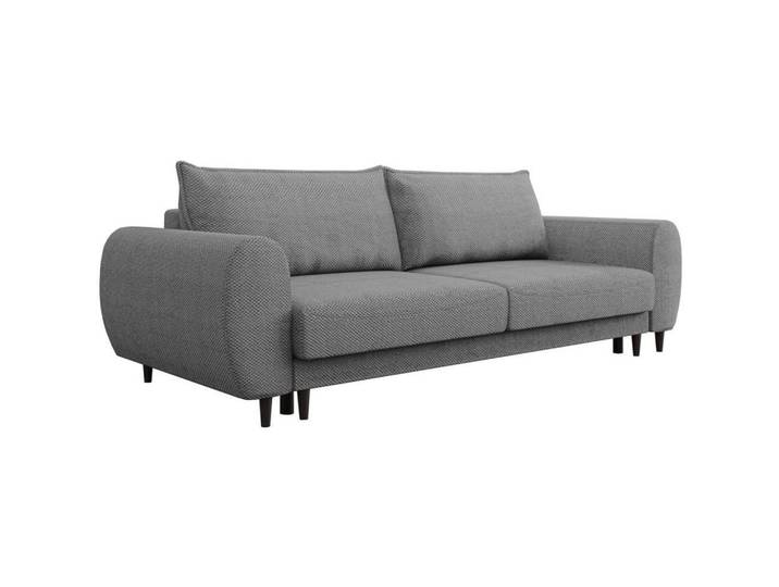 Beautysofa 3-Sitzer Schlafsofa Cortez grau, Grau, 251x76x95 cm, Wohnzimmer, Sofas & Couches, Sofas, 3-Sitzer Sofas
