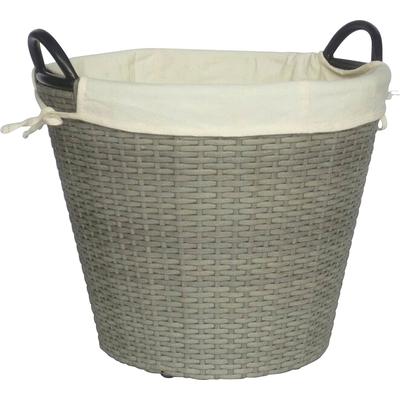 Allzweckkorb FIREFIX, grau (taupe), B:42cm H:28cm T:42cm Ø:45cm, Kunststoff, Aufbewahrungsboxen, Allzweckkorb, ØxH: 45x28 cm