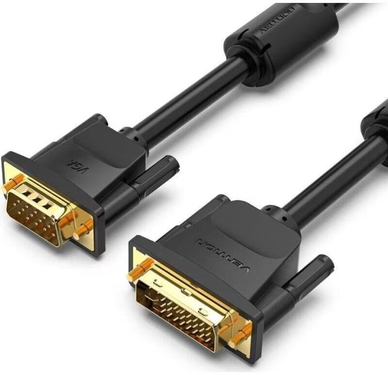 Cable Conversor Vention Eacbh Dvi-I Macho A Vga 2m Negro Talla Única Unisex