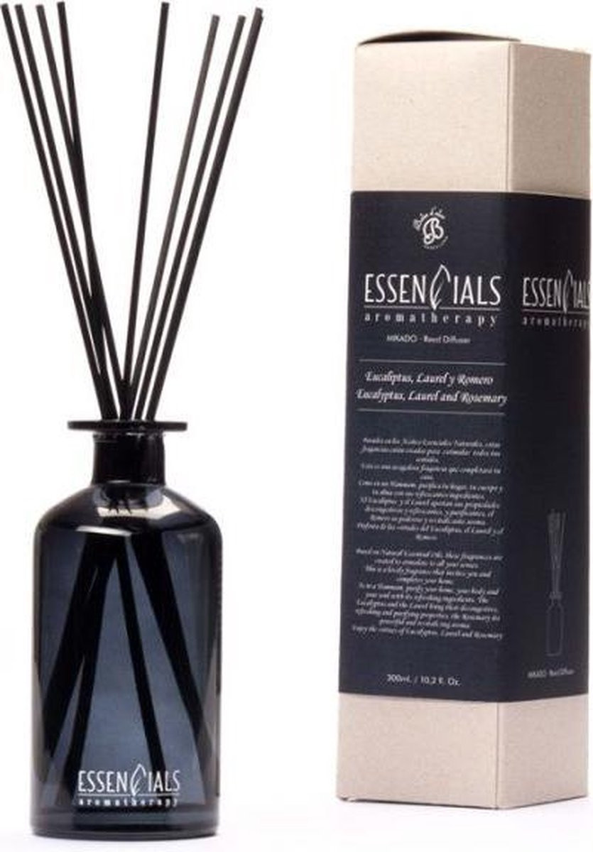 Boles d'olor Essentials Geurstokjes 300 ml - Eucalyptus, Laurier en Rozemarijn