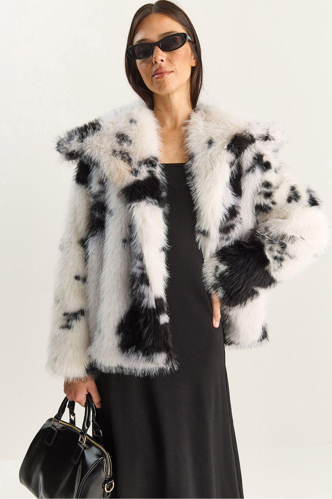 Overmaatse Faux Bont Pluche Jas