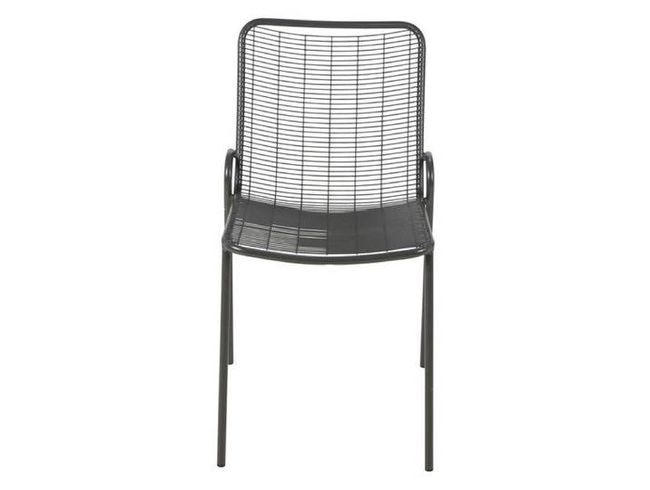 Chaise repas outdoor métal anthracite