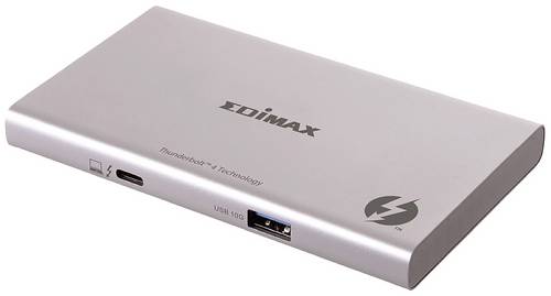 EDIMAX Thunderbolt 4 Dockingstation TD-405BP 5-in-1 Thunderbolt 4 Mini Docking Station Passend für Marke Dockingstations: Universal