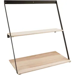Wandregal DROP BERN (LBH 21x50x52 cm) - braun - LBH 21x50x52 cm