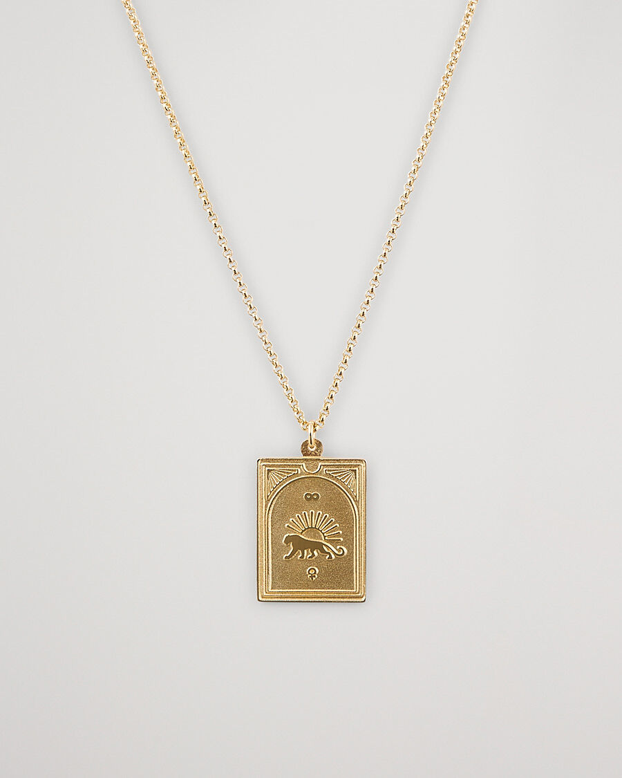 Tom Wood Tarot Strength Pendant Necklace Gold men One size Guld