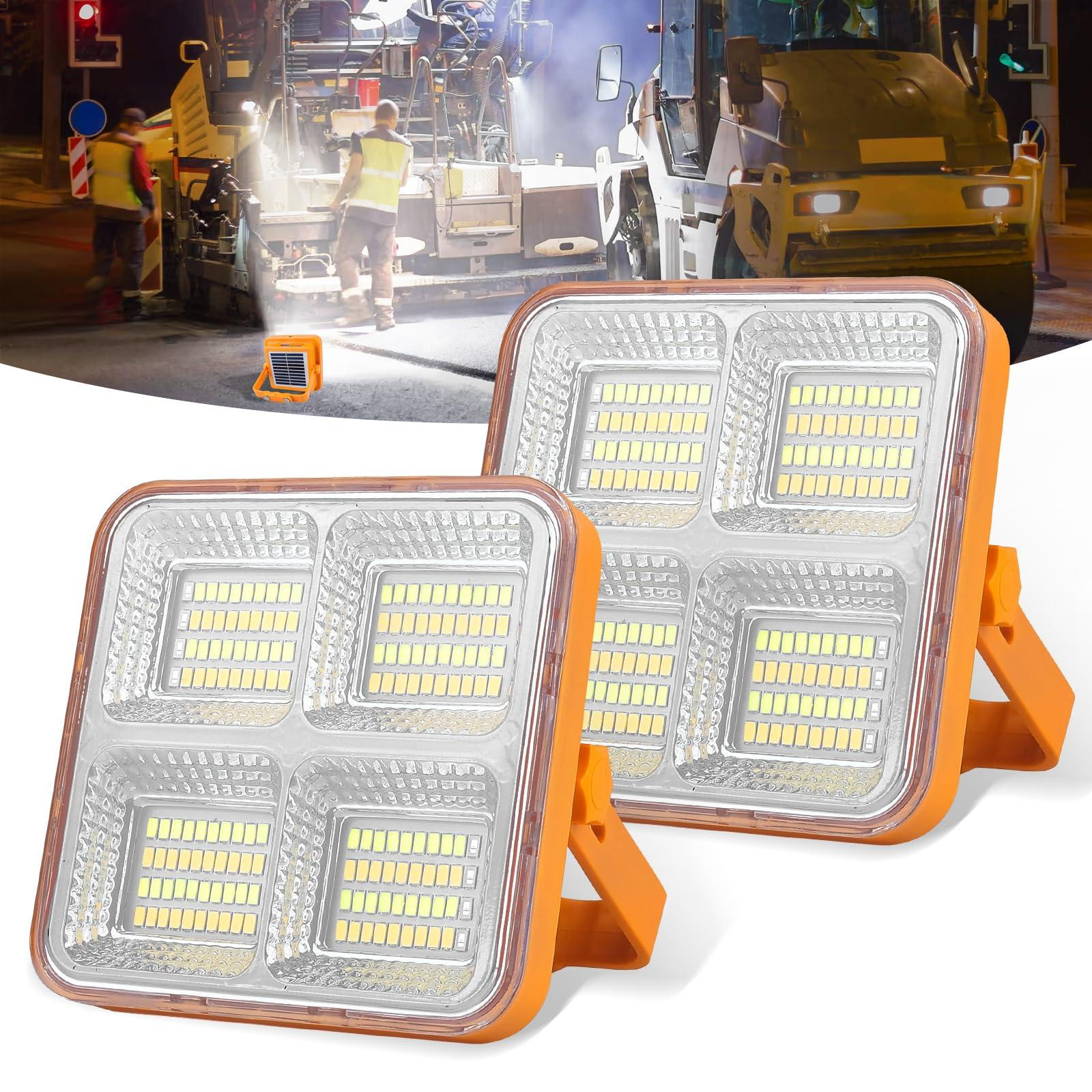 Selius Led Bouwlamp op Zonne-energie met Magnetische Bevestiging