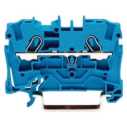 Wago DIN-Schienen-Klemmleiste 2x4mm2 blau (Diverse) (2004-1204)