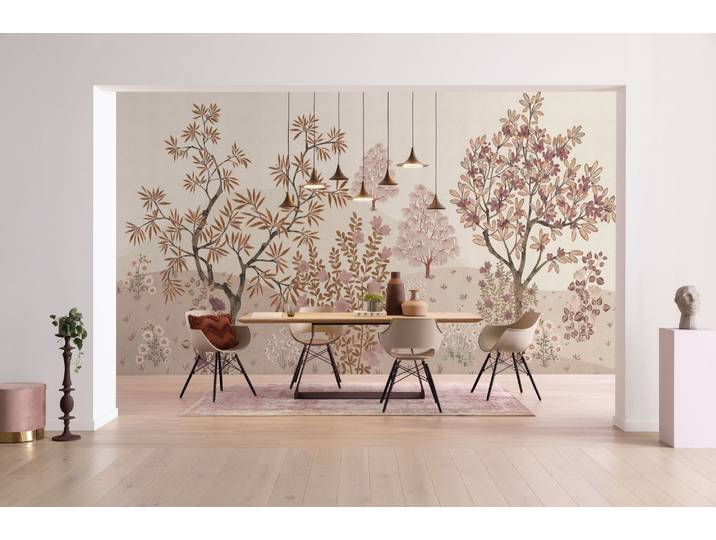Fototapete KOMAR Vlies Fototapete - Niwa - Grösse 400 x 250 cm , beige (rosa), B:400m H:250m, Vlies, Tapeten, Fototapete