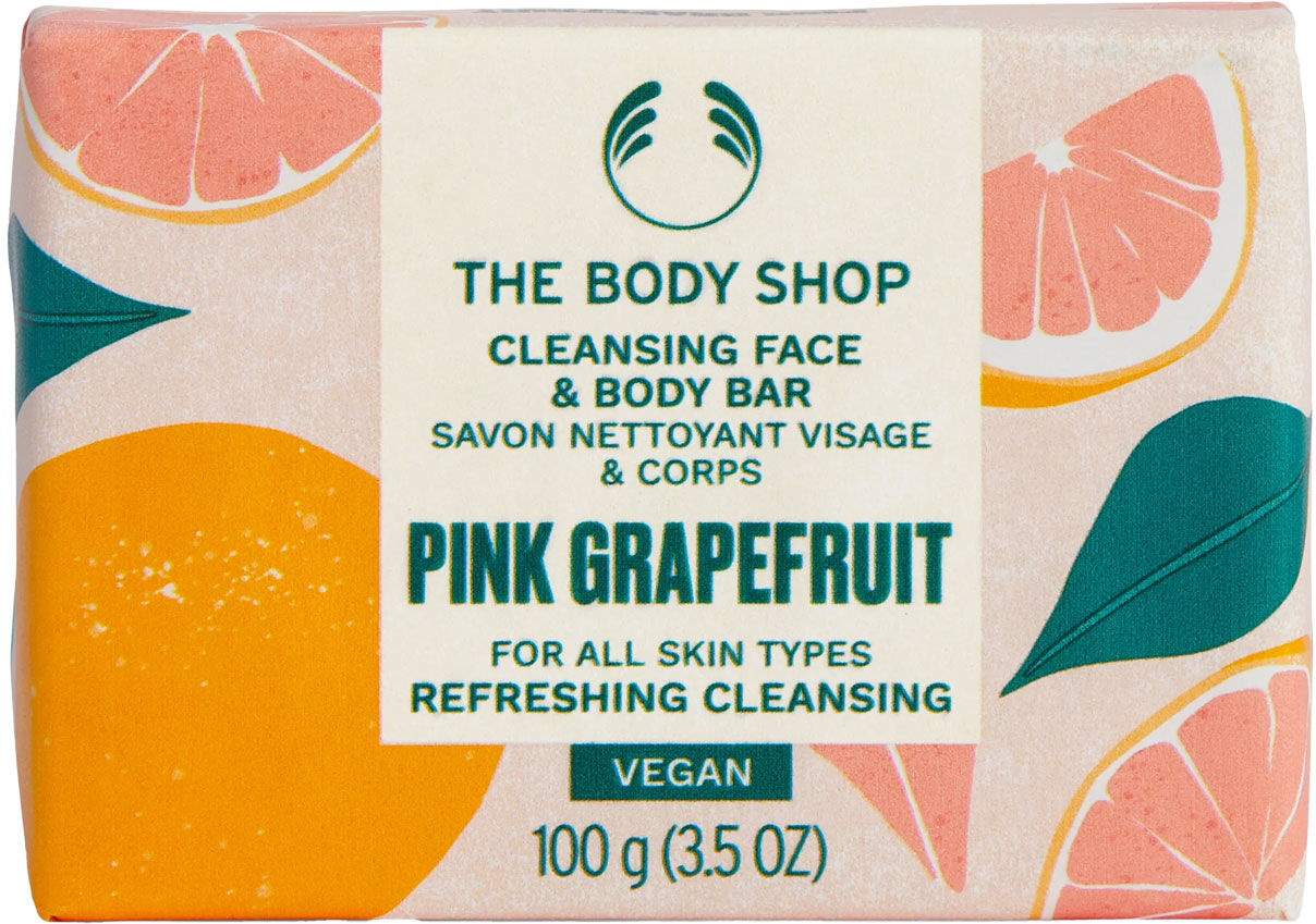 THE BODY SHOP Pink Grapefruit Cleansing Face & Body Bar 100g