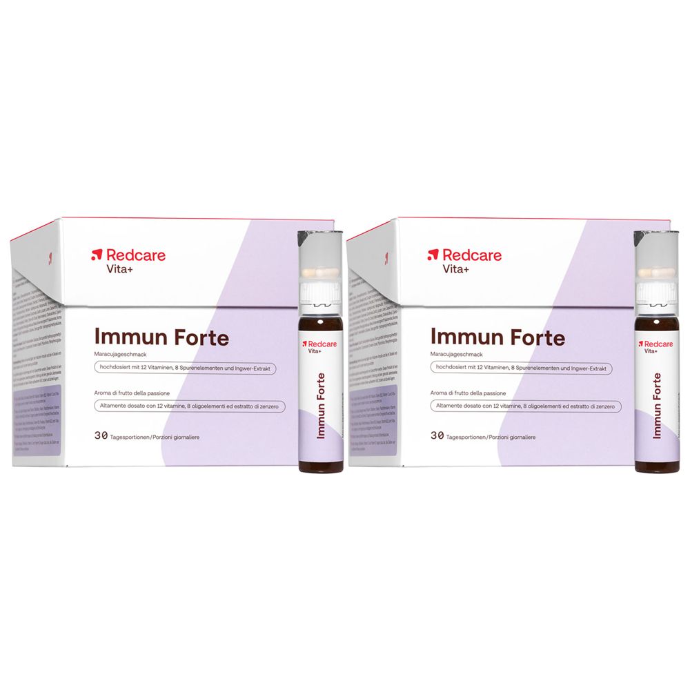 Immun Forte RedCare Trinkampullen+Kapseln Doppelpack 2x30 St Kombipackung