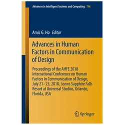 Advances in Human Factors in Communication of Design, Fachbücher von Amic G. Ho