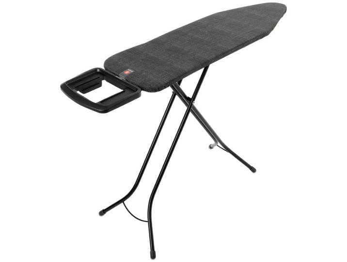 Bügelbrett BRABANTIA Bügeltisch B, 124 x 38 cm, Dst-Mulde Solide , blau (denim schwarz), B:46,2cm T:70cm, Bügelbretter, Bügelbrett, Fairtrade-zertifiziert