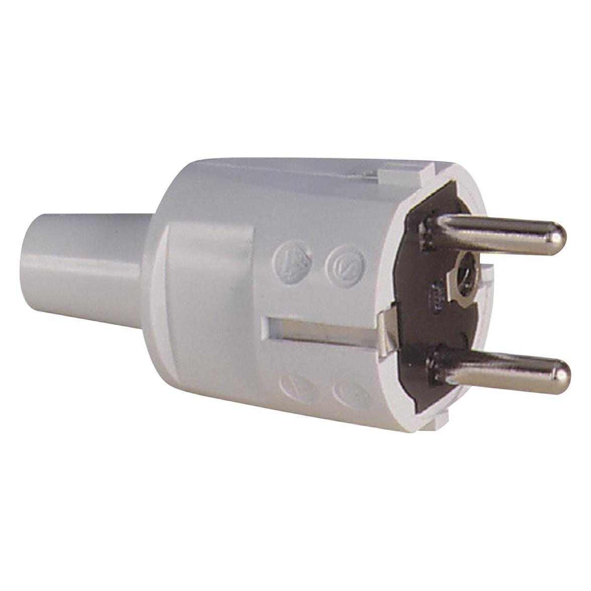 ABL GmbH & Co. KG 1418080 Elektrischer Netzstecker Typ F 2P Weiss (1418080)