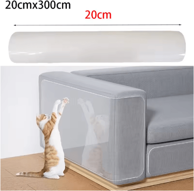 Inspire Picks ClearGuard Transparent Cat Scratch Furniture Protector Pads 20cmx300cm