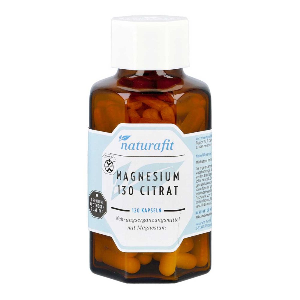 NaturaFit GmbH Naturafit Magnesium 130 Citr Kapseln 07514162