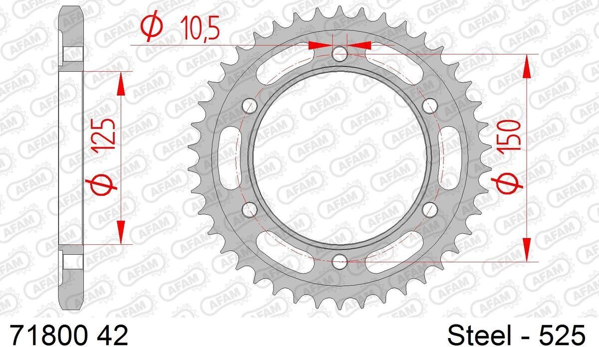 AFAM 71800-42 Chain Sprocket