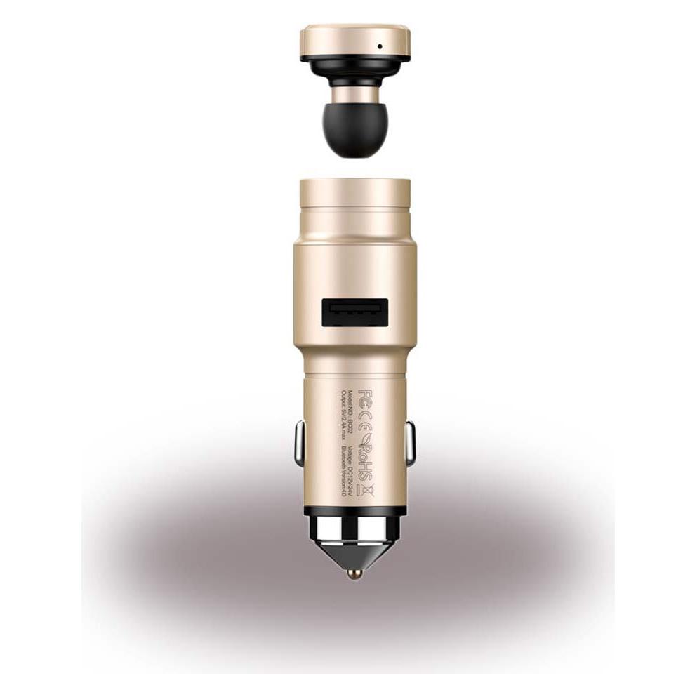 Baseus KFZ-Ladegerät und Bluetooth In-Ear Headset (Kabellos) (CCBKER-OV)