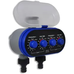 vidaXL Elektronische Bewässerungsuhr Automatisch 2 Ausgänge