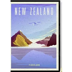 POSTER Neuseeland Stadtfarben A3 Rahmenlos