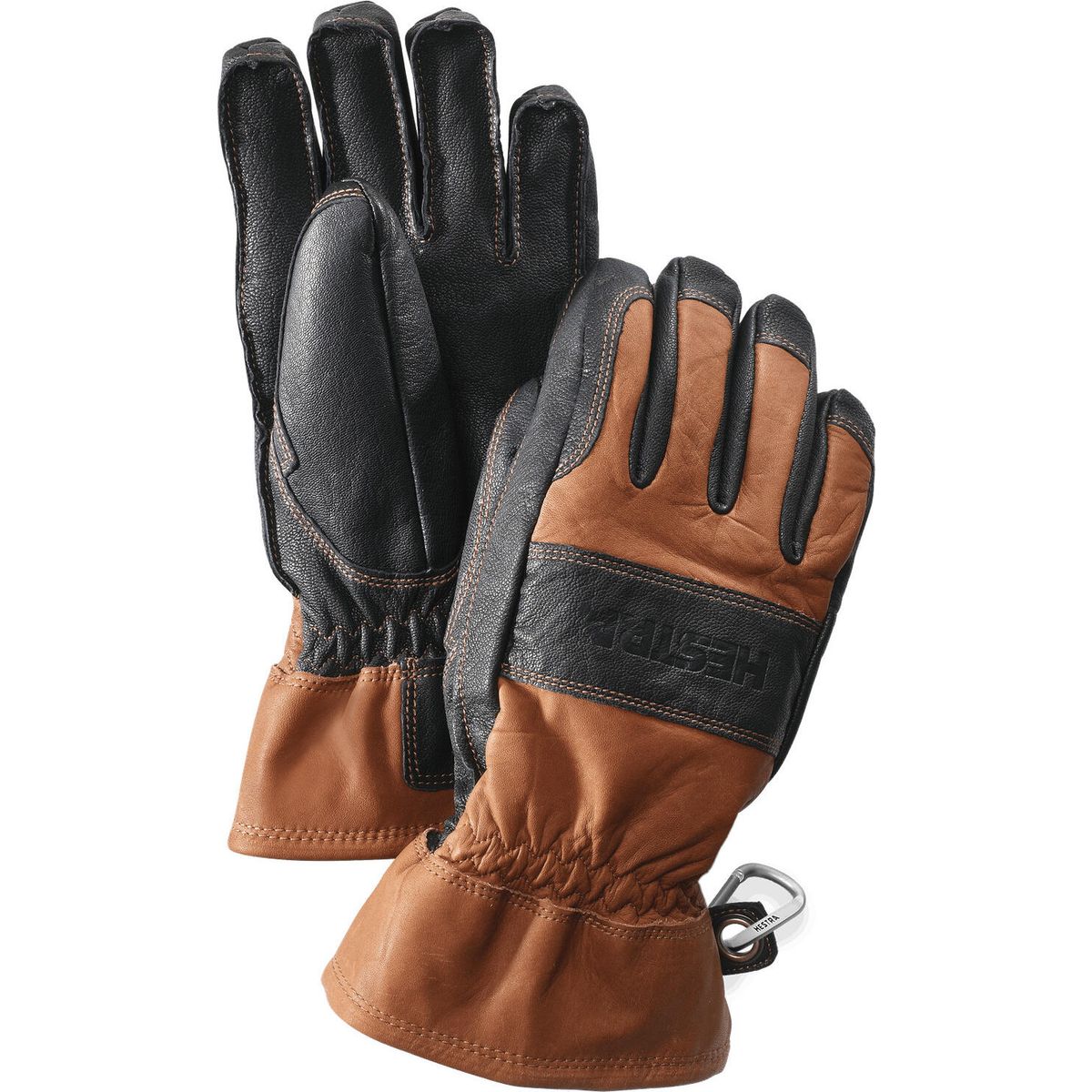 Hestra Fält Guide Glove - 5 Finger brown/black (750100) 10 31270-750100-10