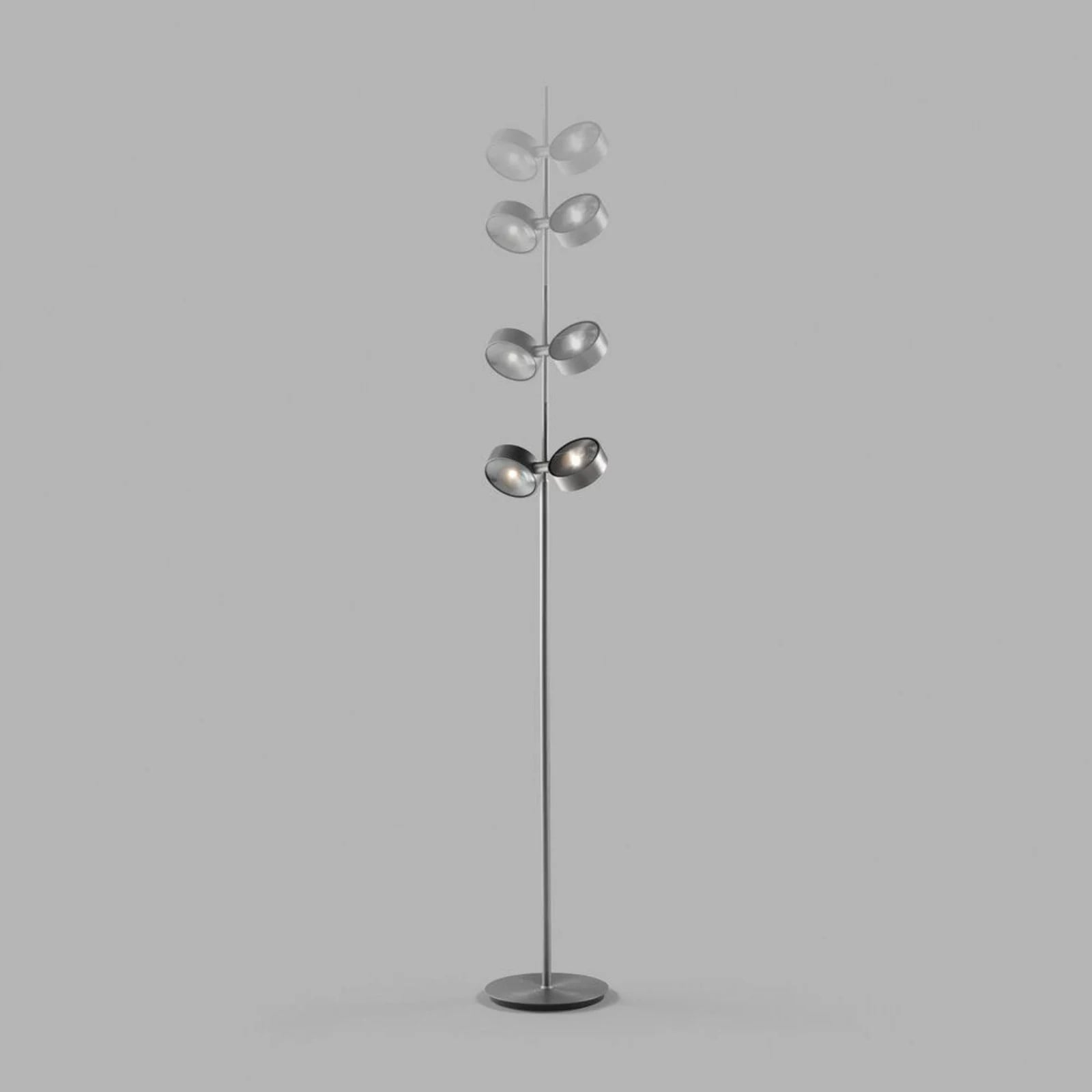 LIGHT-POINT Orbit Vloerlamp Touchless Titanium - Aluminium - LED