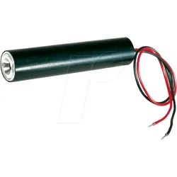 LAS MOD 635-01 - Laserdiodenmodul mit Deckglas, Kunststofflinse, Ø 12 mm, 635 nm,