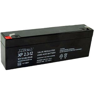 XCell AGM-Batterie XP2,3-12, 12 V, 2,3 Ah, Faston 4,8 mm Anschluss, mit VdS-Zulassung