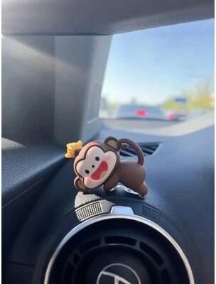 Uplift Essentials Adorable Mini Monkey Car Ornament Adorable Mini Monkey Car Ornament