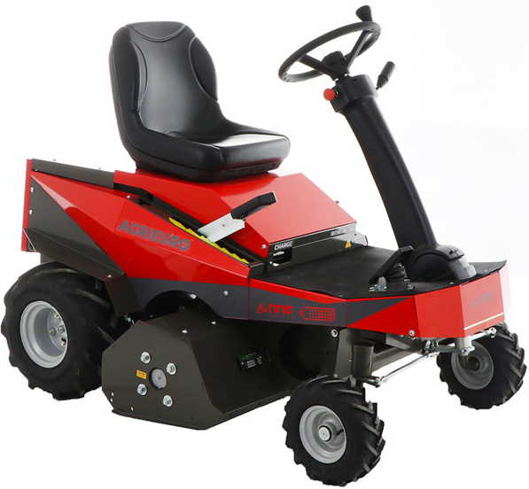 AgriEuro TOP-LINE Elektrischer Rasentraktor CaRINO - Akkumotor 48V/200 Ah - Schnittbreite 110 cm