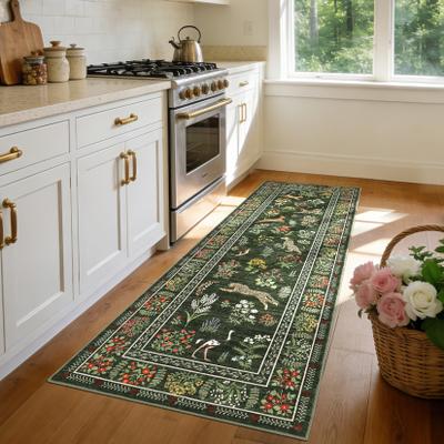 Garvee Playful Animals Botanical Design Area Rug