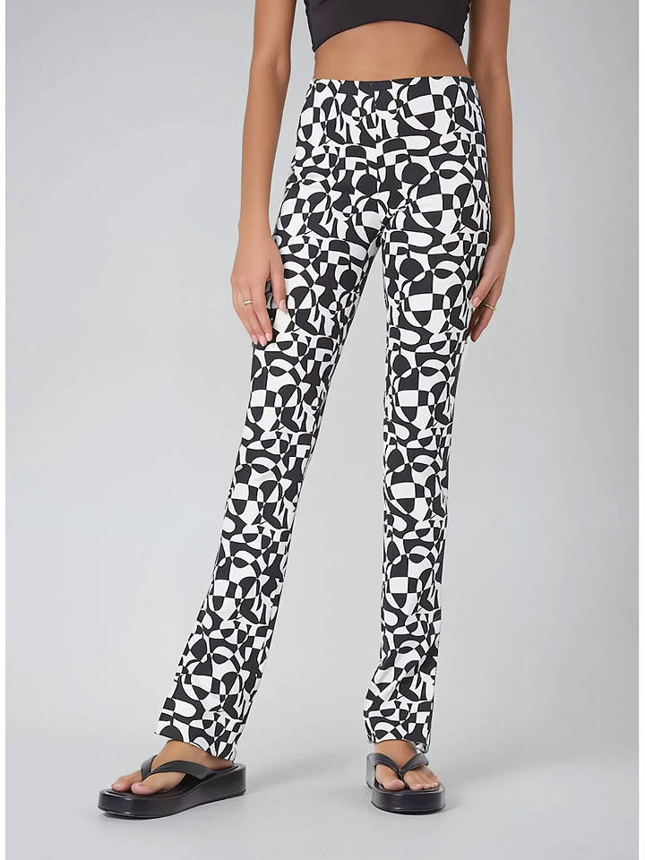 Monki Hose in Schwarz/ Weiß - 36