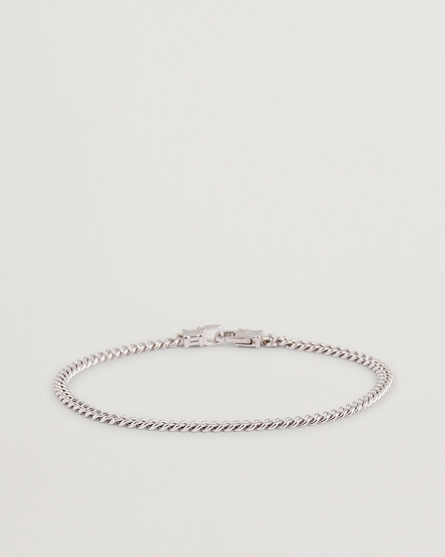 Tom Wood Curb Bracelet M Silver men 16,5 cm Sølv