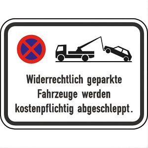 SafetyMarking Verkehrsschild StVO zugelassen, 60 x 45 cm, VZ 2046, RA1/C, Parkverbot